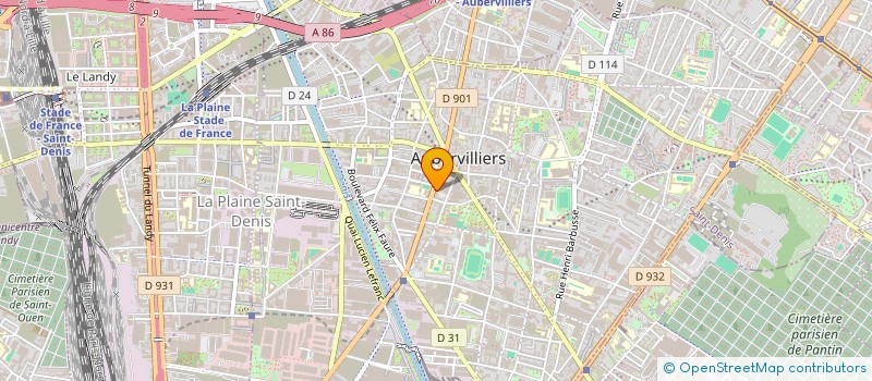 localisation de l'entreprise MONSIEUR ALBERT OKANA à AUBERVILLIERS