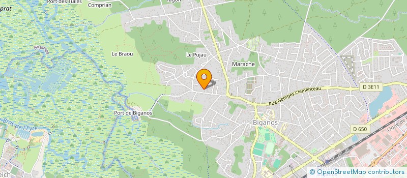 localisation de l'entreprise MONSIEUR ALBERT OLIVARES  BIGANOS