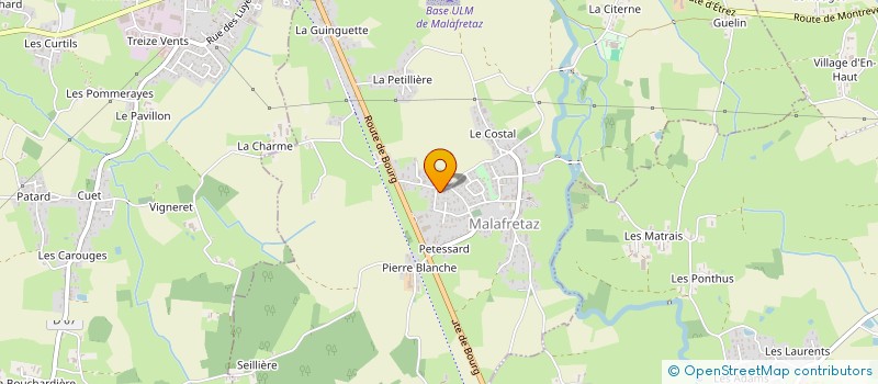 localisation de l'entreprise MONSIEUR ALBERT PACCOUD à MALAFRETAZ