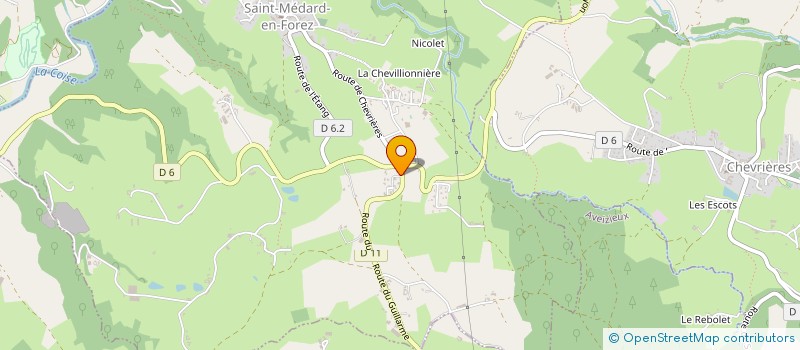 localisation de l'entreprise MONSIEUR ALBERT PALLANDRE  SAINT-MEDARD-EN-FOREZ