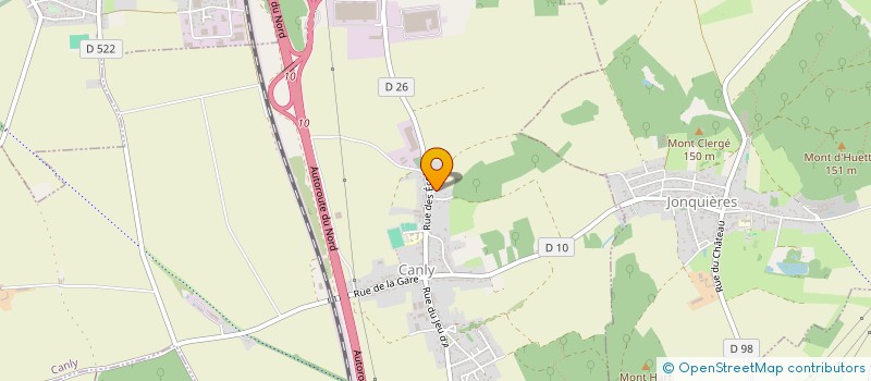 localisation de l'entreprise MONSIEUR ALBERT PARMENTIER  CANLY