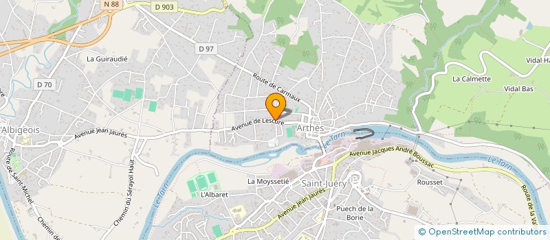 localisation de l'entreprise MONSIEUR ALBERT PAVANETTO à ARTHES