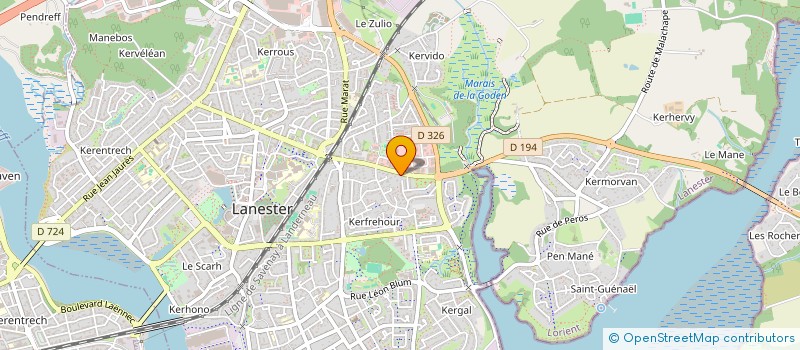 localisation de l'entreprise MONSIEUR ALBERT PENRU  LANESTER