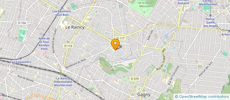 localisation de l'entreprise MONSIEUR ALBERT PERELMAN à LE RAINCY