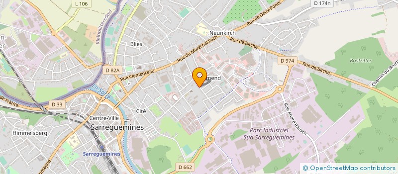 localisation de l'entreprise MONSIEUR ALBERT PETREMANN à SARREGUEMINES