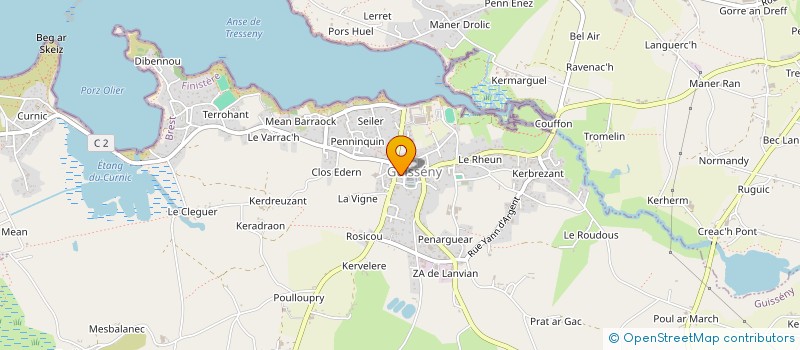 localisation de l'entreprise MONSIEUR ALBERT PETRIZOT  GUISSENY