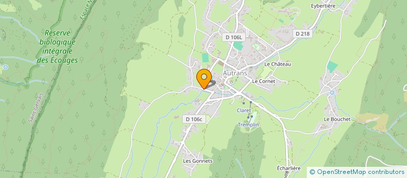 localisation de l'entreprise MONSIEUR ALBERT POLICAND  AUTRANS-MEAUDRE EN VERCORS