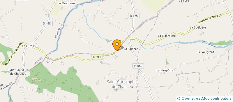 localisation de l'entreprise MONSIEUR ALBERT PORQUET à SAINT-CHRISTOPHE-DE-CHAULIEU