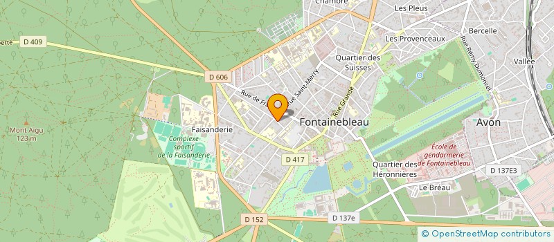 localisation de l'entreprise MONSIEUR ALBERT POT  FONTAINEBLEAU