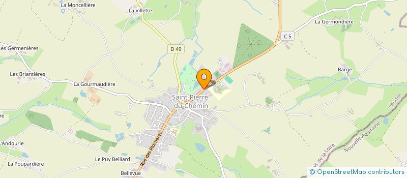 localisation de l'entreprise MONSIEUR ALBERT POUYADOUX  SAINT-PIERRE-DU-CHEMIN