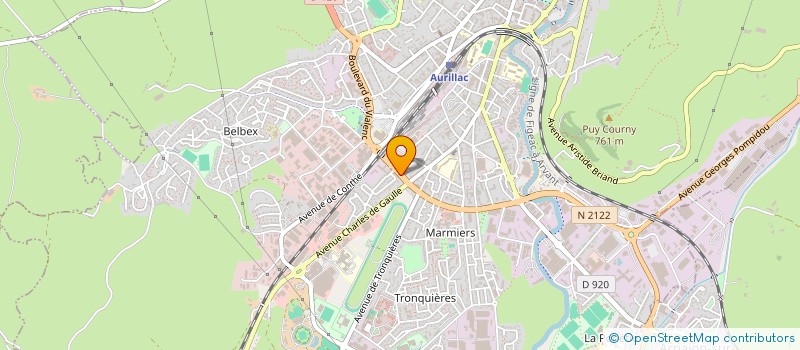 localisation de l'entreprise MONSIEUR ALBERT PRUNET à AURILLAC