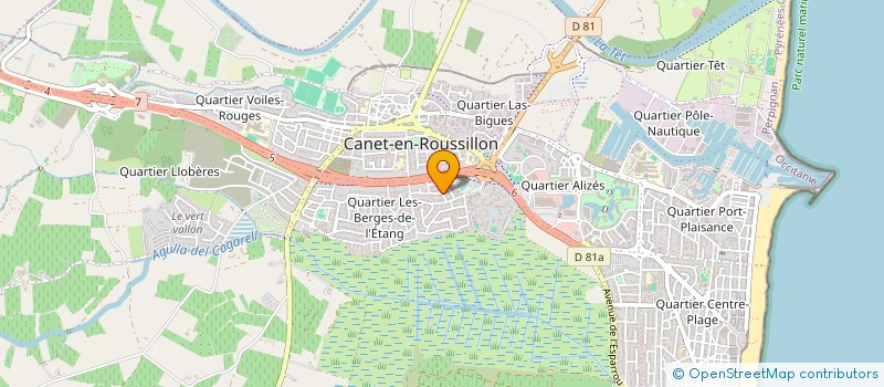 localisation de l'entreprise MONSIEUR ALBERT REBOURS à CANET-EN-ROUSSILLON