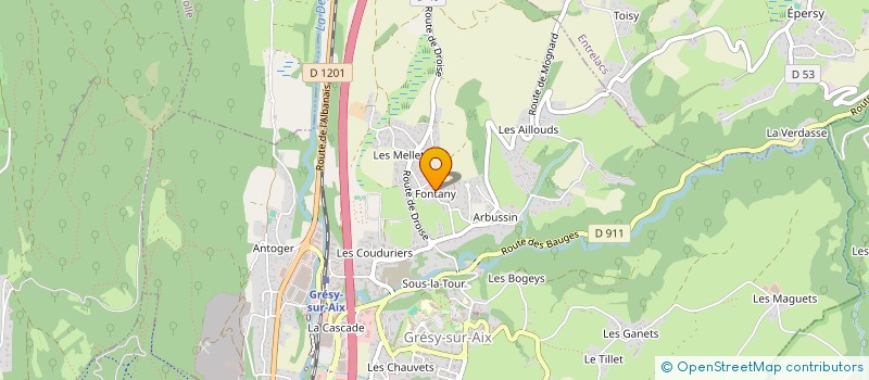 localisation de l'entreprise MONSIEUR ALBERT RENAUD  GRESY-SUR-AIX