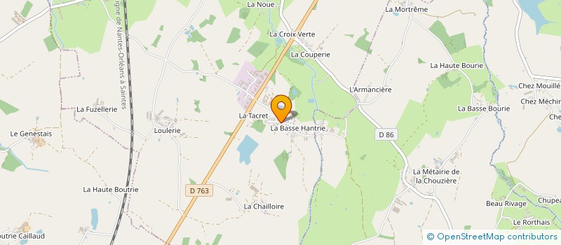 localisation de l'entreprise MONSIEUR ALBERT RINEAU  LA BERNARDIERE