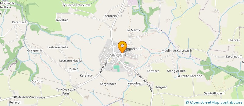 localisation de l'entreprise MONSIEUR ALBERT ROCUET  PLOGONNEC