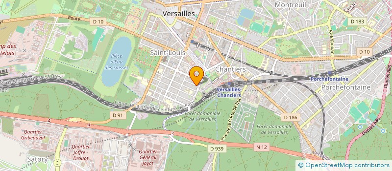 localisation de l'entreprise MONSIEUR ALBERT ROUSSEAU à VERSAILLES