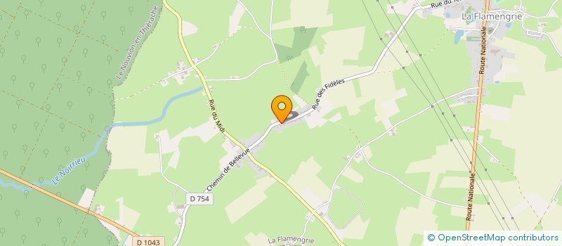 localisation de l'entreprise MONSIEUR ALBERT ROUSSEAUX  LA FLAMENGRIE