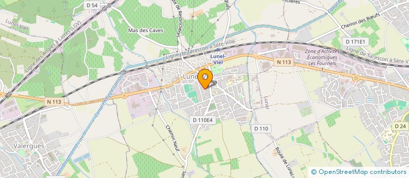 localisation de l'entreprise MONSIEUR ALBERT ROUX  LUNEL-VIEL