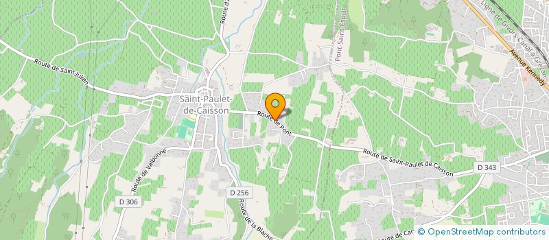 localisation de l'entreprise MONSIEUR ALBERT SABATIER  PONT ST ESPRIT