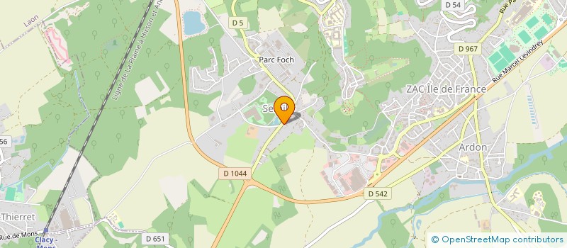 localisation de l'entreprise MONSIEUR ALBERT SACIRI  CROUY