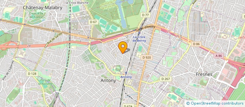 localisation de l'entreprise MONSIEUR ALBERT TANIOS à ANTONY