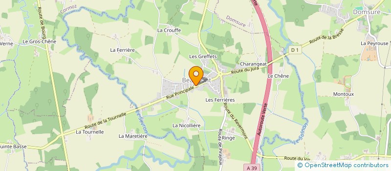 localisation de l'entreprise MONSIEUR ALBERT TEILLARD à BEAUPONT