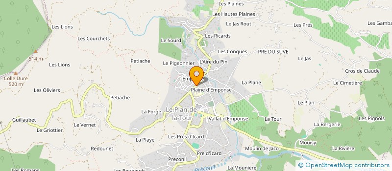 localisation de l'entreprise MONSIEUR ALBERT TISSOT à LE PLAN-DE-LA-TOUR