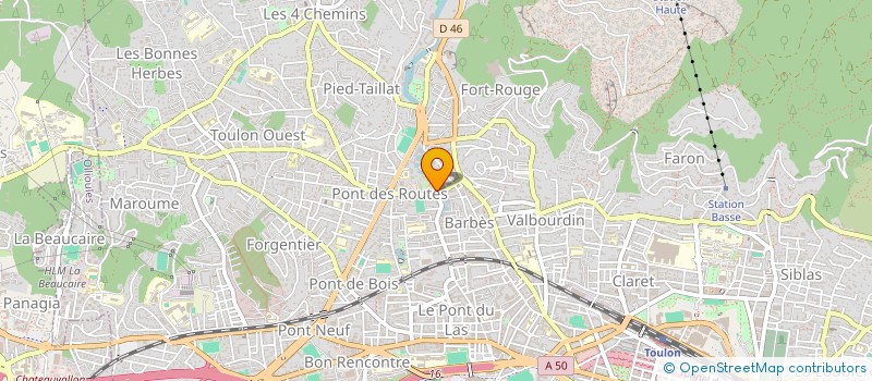localisation de l'entreprise MONSIEUR ALBERT TORDELLI à TOULON