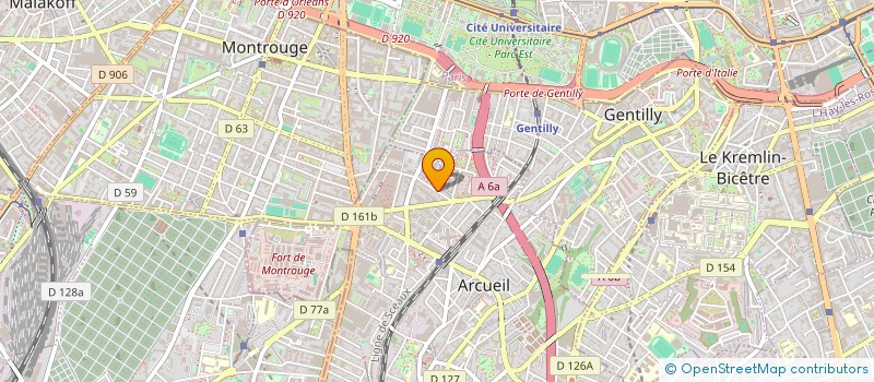 localisation de l'entreprise MONSIEUR ALBERT TOUATY à ARCUEIL