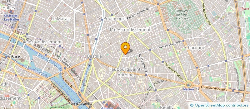 localisation de l'entreprise MONSIEUR ALBERT TOULME à PARIS