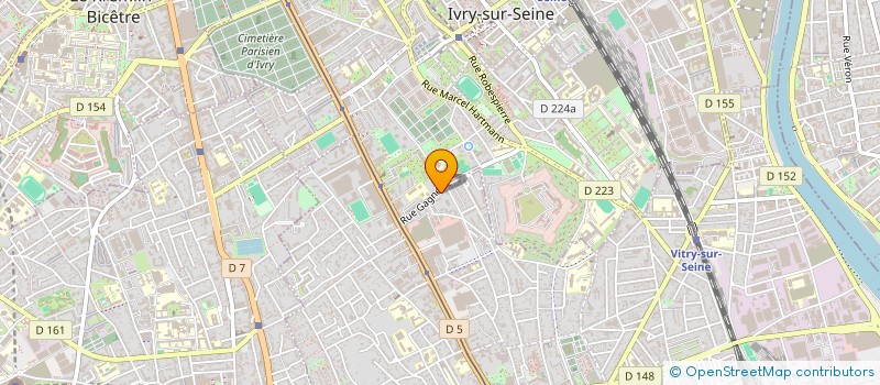 localisation de l'entreprise MONSIEUR ALBERT TSHIBANGU  VITRY-SUR-SEINE