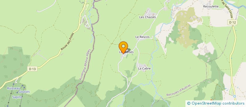 localisation de l'entreprise MONSIEUR ALBERT VALADIER  RECOULES-D'AUBRAC