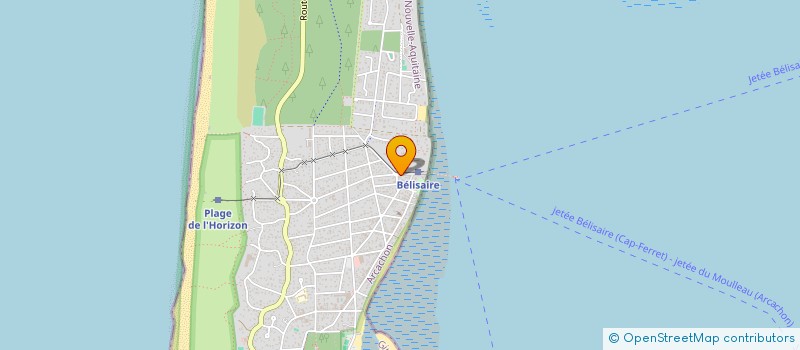 localisation de l'entreprise MONSIEUR ALBERT VALETTE  LEGE-CAP-FERRET