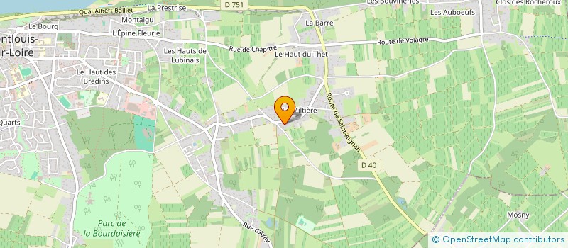 localisation de l'entreprise MONSIEUR ALBERT VIAU  MONTLOUIS-SUR-LOIRE