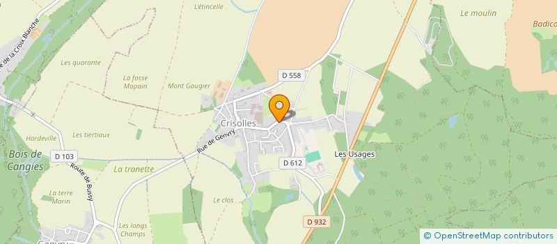 localisation de l'entreprise MONSIEUR ALBERTINO GONCALVES  CRISOLLES