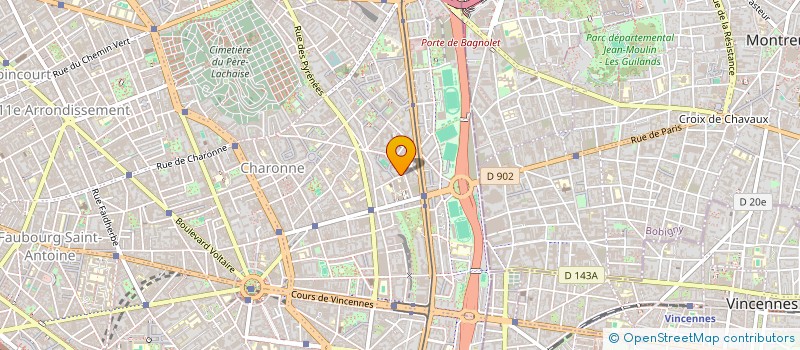 localisation de l'entreprise MONSIEUR ALBERTINO LOPES COSTA VEIGA  PARIS