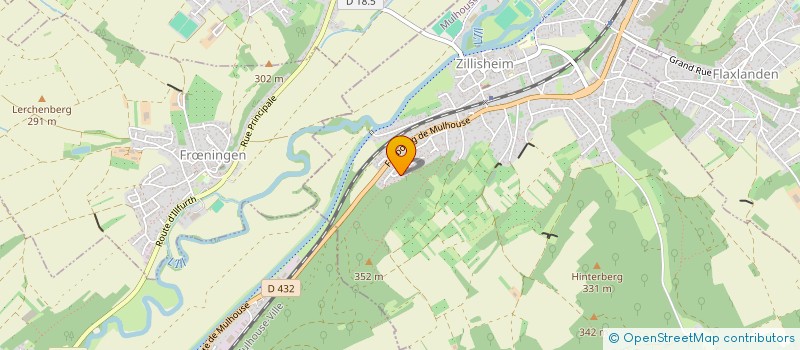 localisation de l'entreprise MONSIEUR ALBERTINO MOREIRA CASTRO  ZILLISHEIM