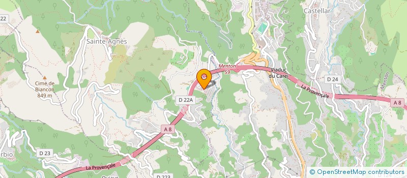 localisation de l'entreprise MONSIEUR ALBERTO AMARI  MENTON