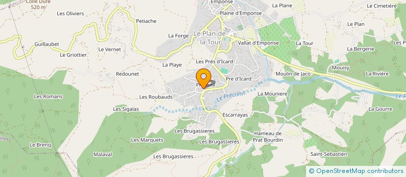 localisation de l'entreprise MONSIEUR ALBERTO BERNARDEZ à LE PLAN-DE-LA-TOUR