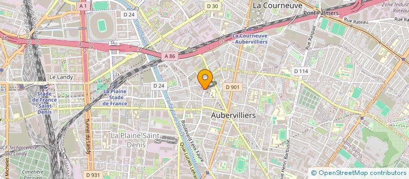 localisation de l'entreprise MONSIEUR ALBERTO CAPUANI à AUBERVILLIERS