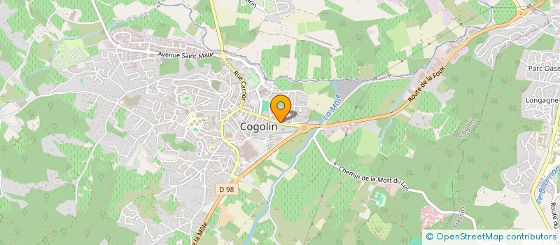 localisation de l'entreprise MONSIEUR ALBERTO DA SILVA SANTOS à COGOLIN