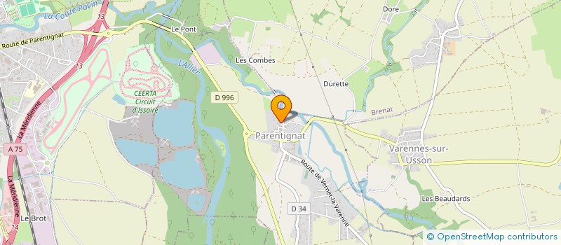 localisation de l'entreprise MONSIEUR ALBERTO DOS SANTOS PINTO  PARENTIGNAT