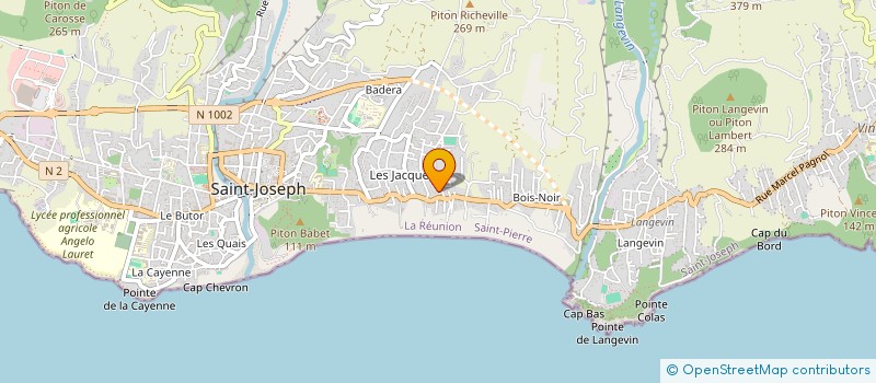localisation de l'entreprise MONSIEUR ALBERTO ELIE PAYET à SAINT-JOSEPH