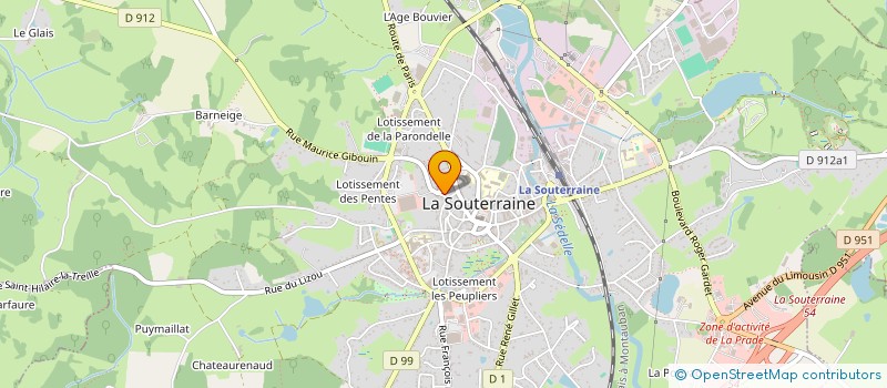 localisation de l'entreprise MONSIEUR ALBERTO GONCALVES  LA SOUTERRAINE