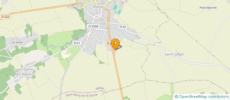 localisation de l'entreprise MONSIEUR ALBERTO LOPES DE BRITO  REBAIS