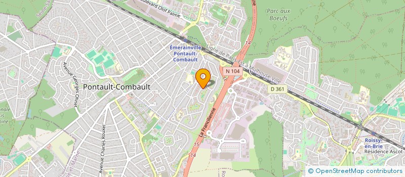 localisation de l'entreprise MONSIEUR ALBERTO MONTEIRO ALVA à PONTAULT-COMBAULT