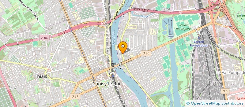 localisation de l'entreprise MONSIEUR ALBERTO RAMOS  CHOISY-LE-ROI