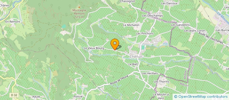 localisation de l'entreprise MONSIEUR ALBERTO RIBEIRO  CHENAS