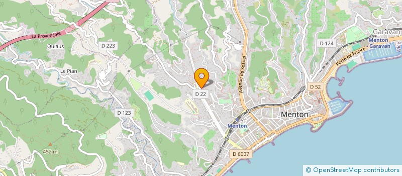 localisation de l'entreprise MONSIEUR ALBERTO TARANTINO à MENTON