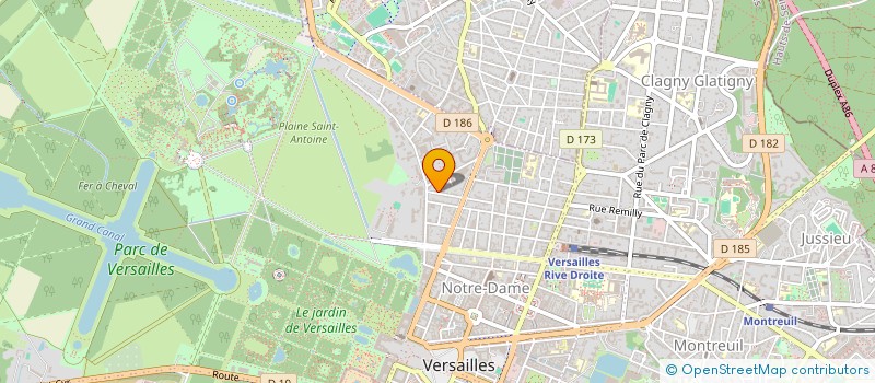 localisation de l'entreprise MONSIEUR ALBERTO VALENTE  VERSAILLES